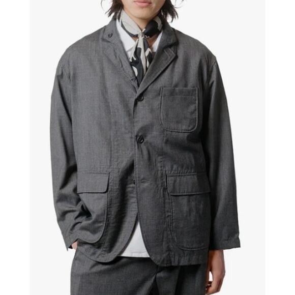 Engineered Garments Loiter Jacket in Charcoal Tropical Wool Men’s Sz. XL - Picture 1 of 9